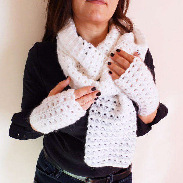 Womens Accessories Womens Long Scarf White Scarf Handmade Scarf