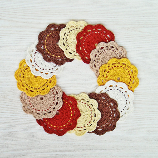 crochet cup coaster