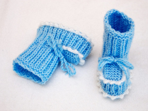 handmade baby booties